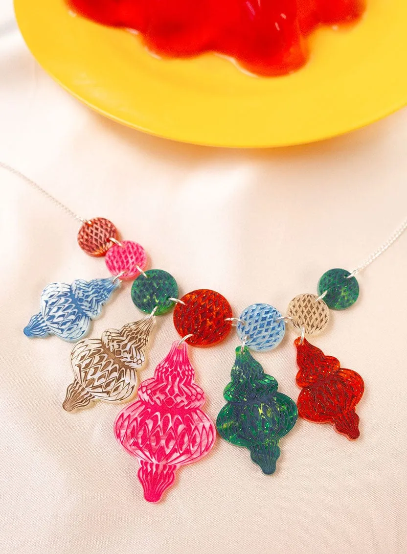 Paper Lantern Necklace
