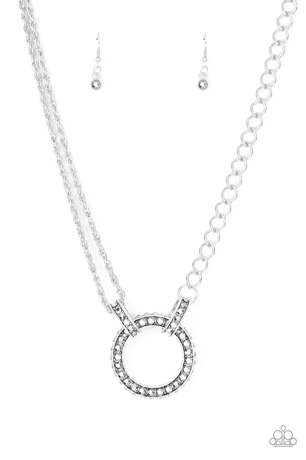 Razzle Dazzle White Necklace Set