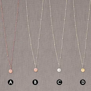 Round Nugget Diamond Necklace (N149)