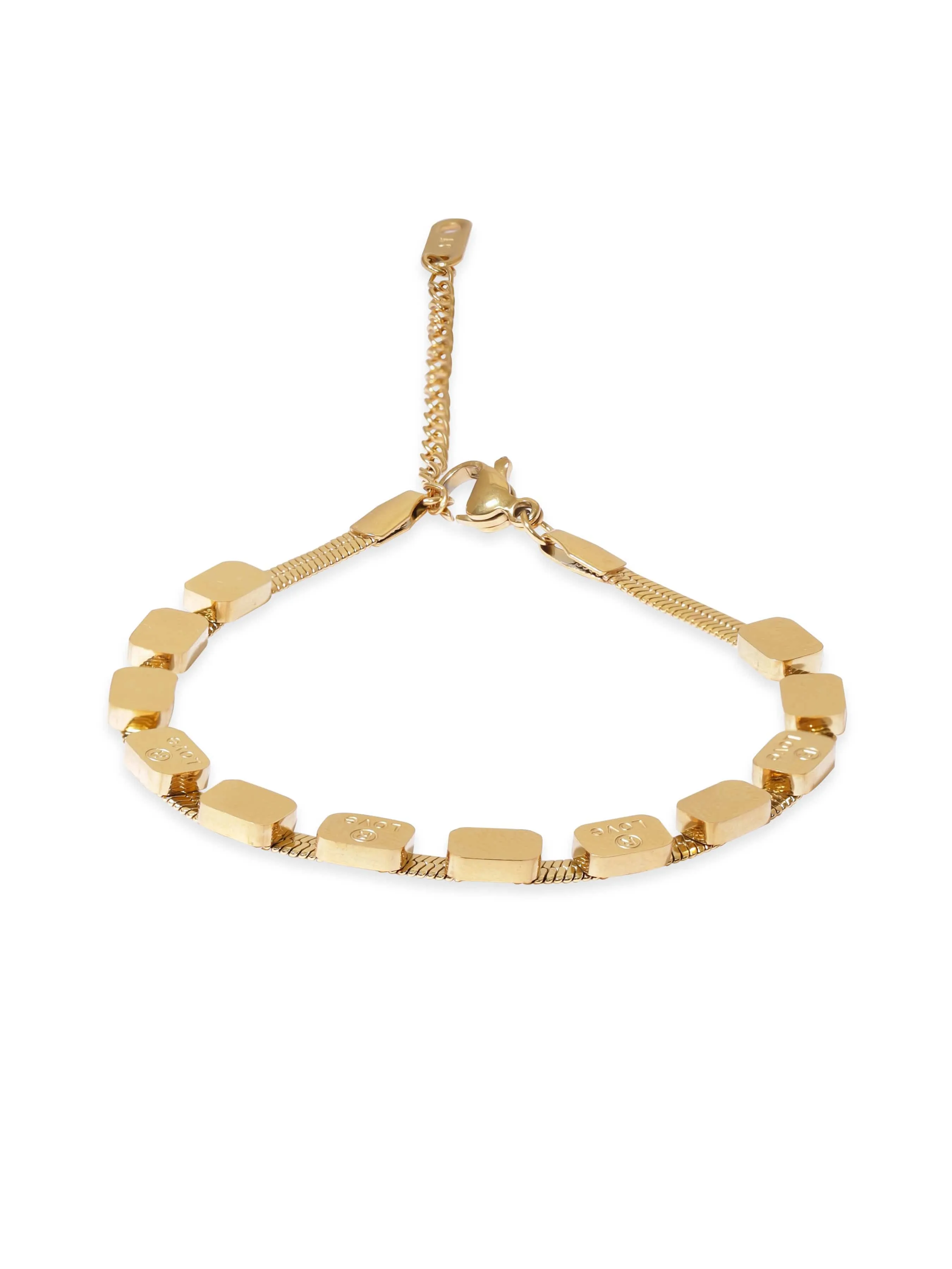 Rubans Voguish 22K Gold plated Stainless Steel Waterproof Shell Charm Tarnish free Bracelet