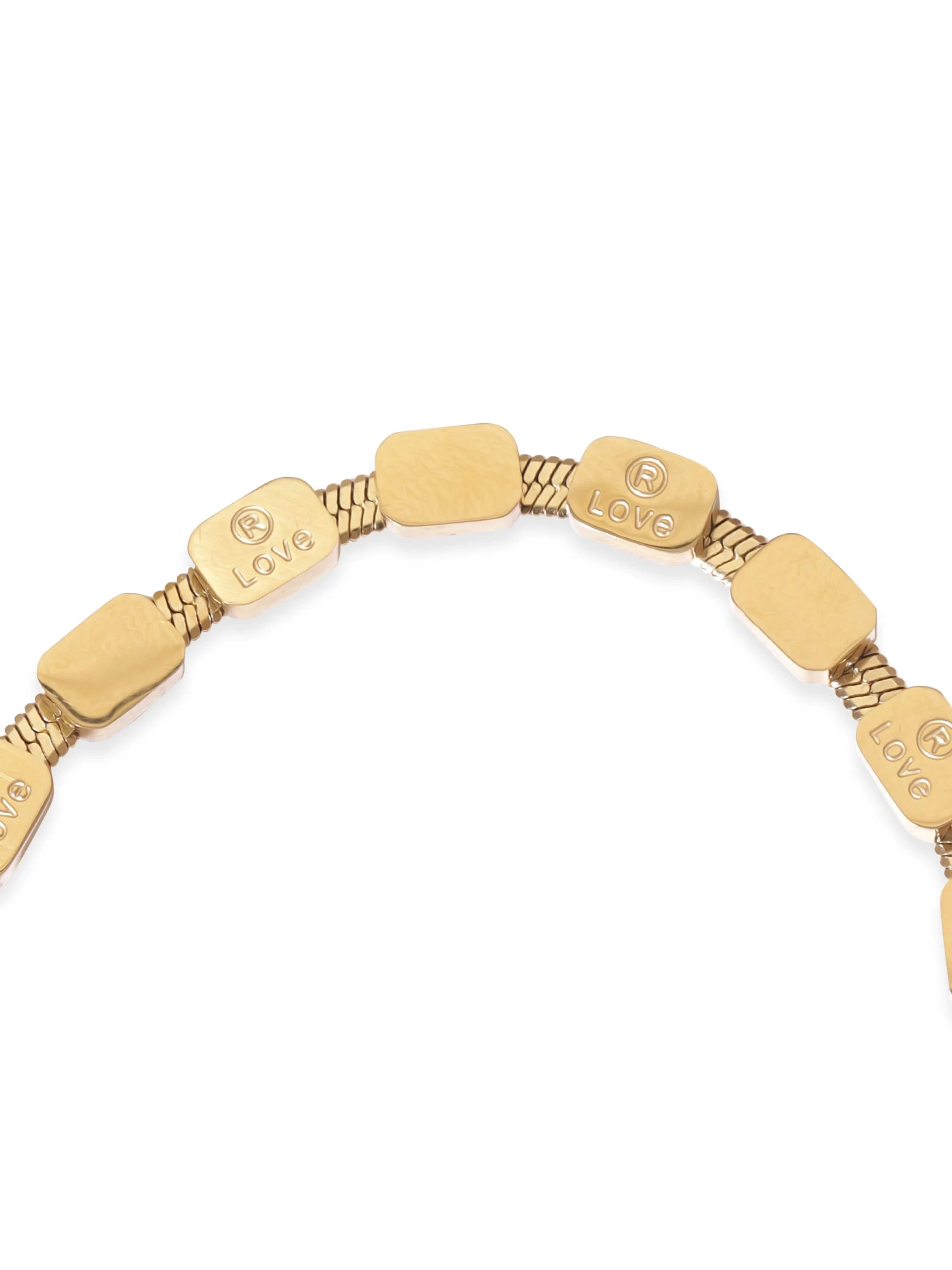 Rubans Voguish 22K Gold plated Stainless Steel Waterproof Shell Charm Tarnish free Bracelet