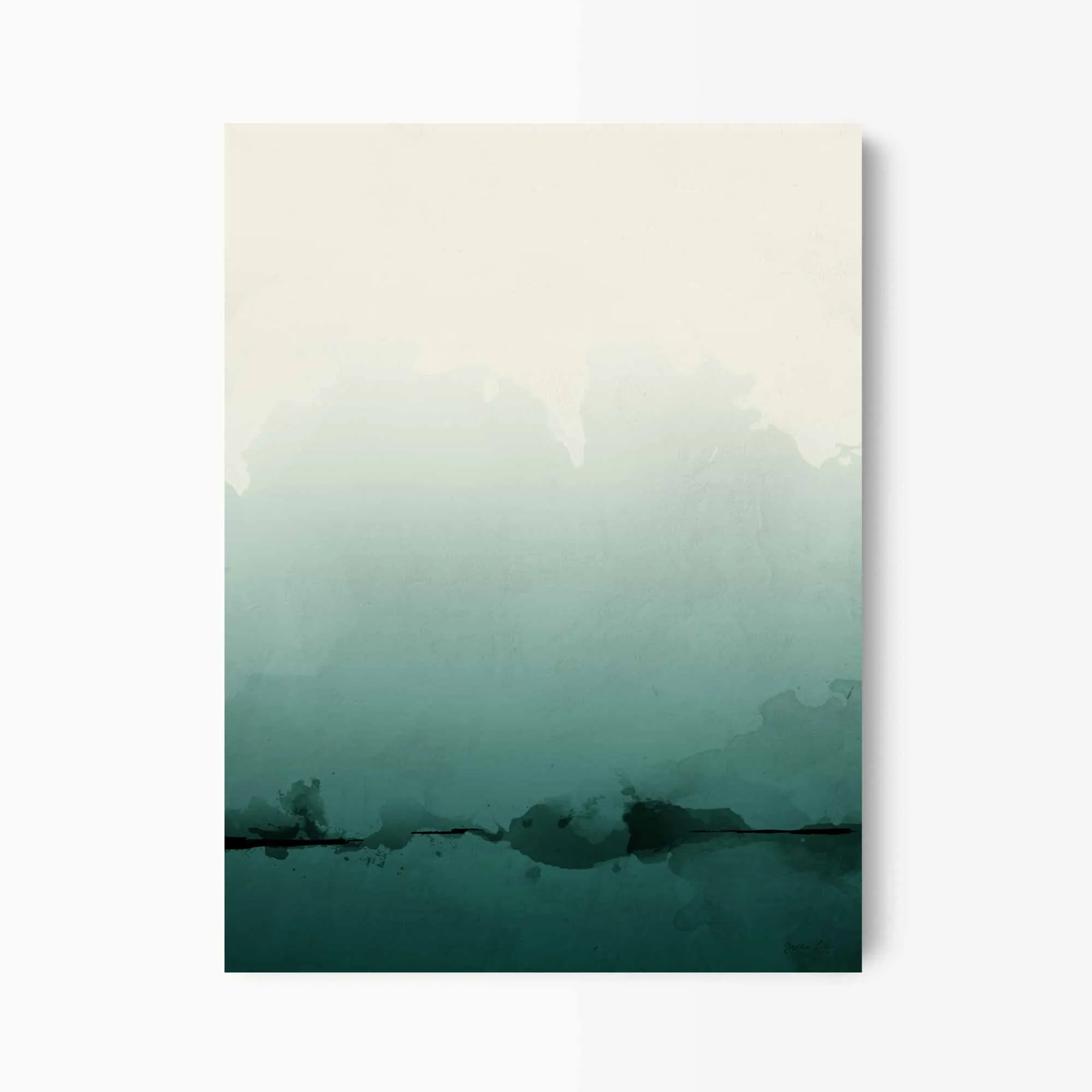 Solitude Is Bliss Abstract Art Print