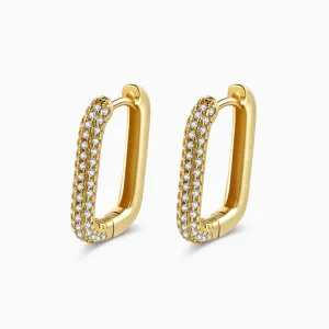 Sparkling Ear Buckle Earrings