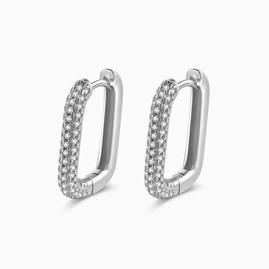 Sparkling Ear Buckle Earrings