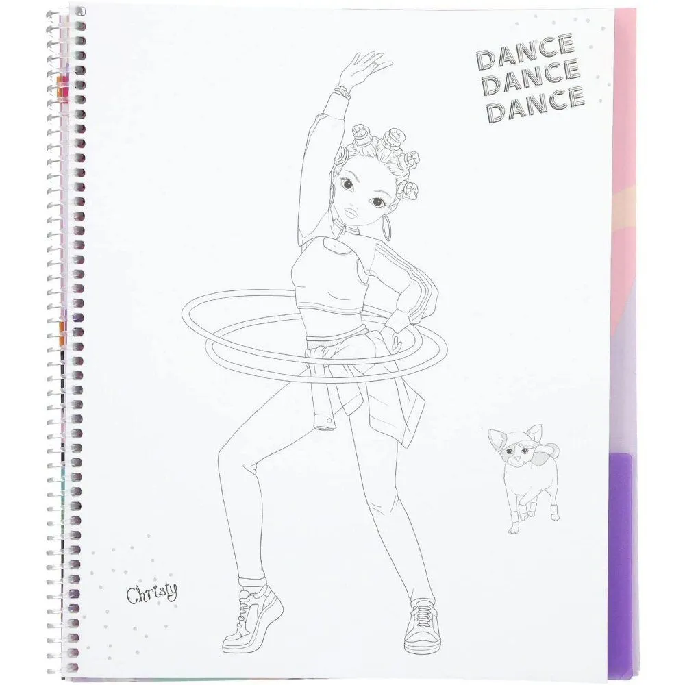TopModel Dance Colouring & Sticker Book