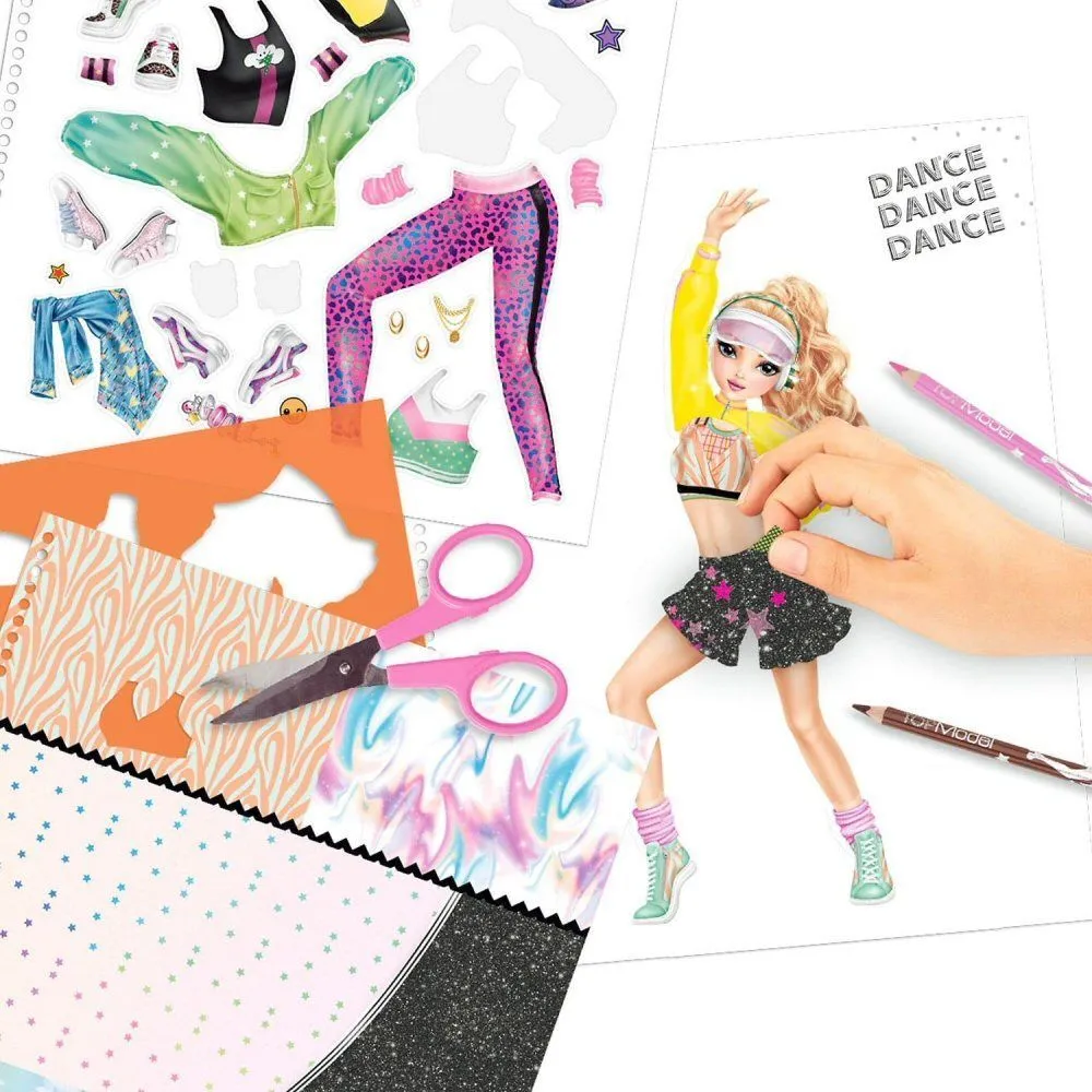TopModel Dance Colouring & Sticker Book
