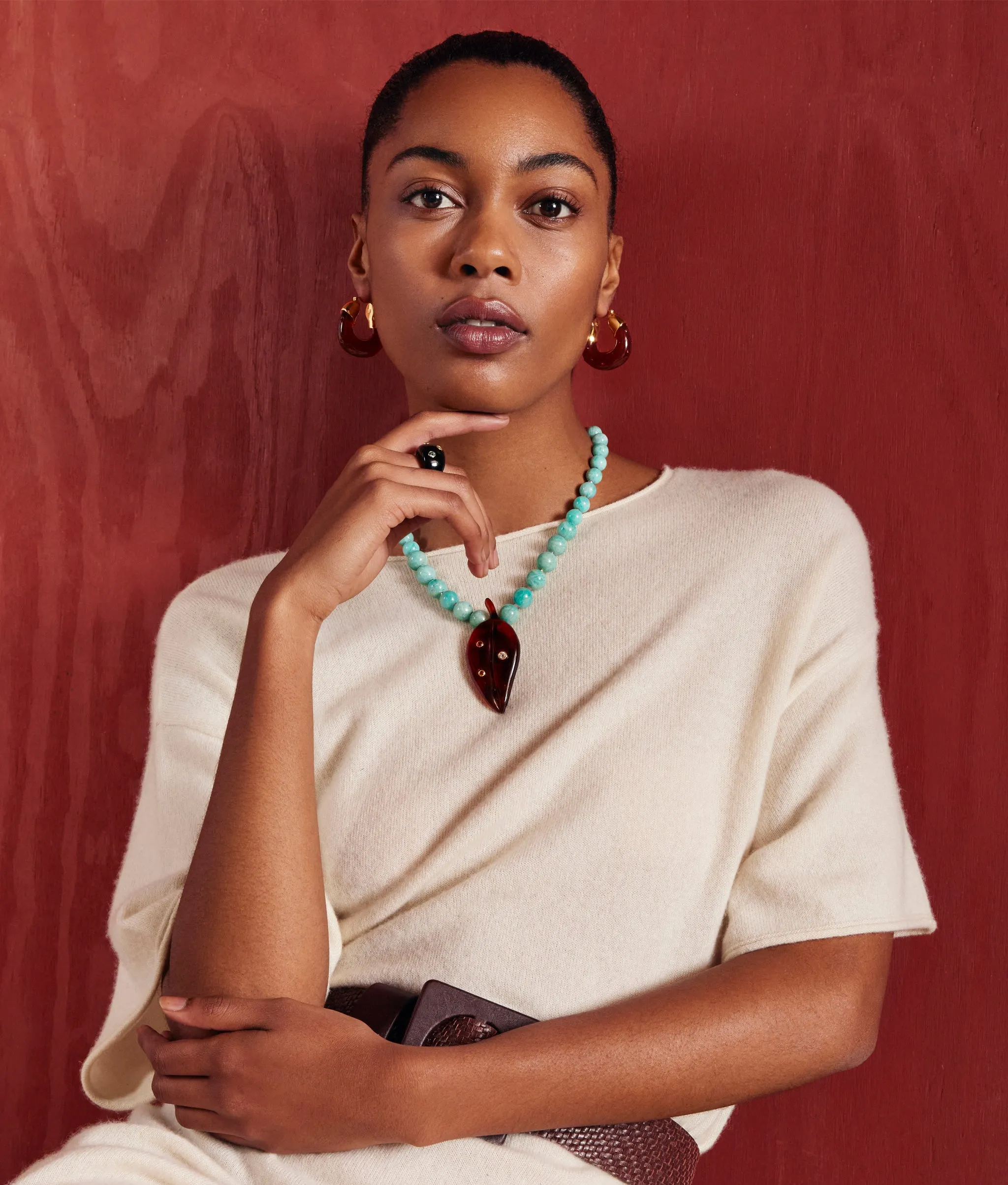 Vinca Leaf Necklace
