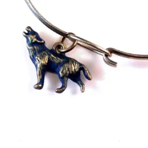 Wolf Charm Bracelet or Necklace
